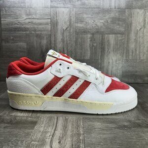 Adidas Rivalry Low Premium Men's size 18 White Red Basketball Shoes GY5867